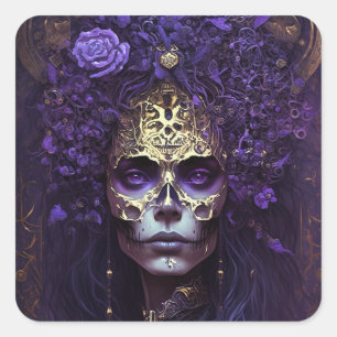 Sticker Carré d'Imaginaire Goth Queen