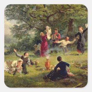 Sticker Carré Dimanche, 1884