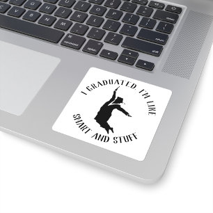 Sticker Carré Diplôme d'études supérieures du collège personnali