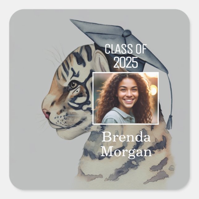 Sticker Carré Diplôme unique (Devant)