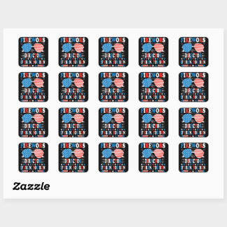 Sticker Carré Directeur de Feu d'Artifice I Vous Courez Vous Cou