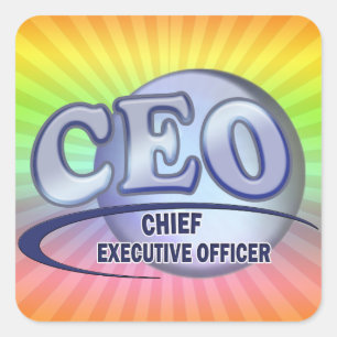 STICKER CARRÉ DIRECTEUR GÉNÉRAL LOGO BLUE DIRECTEUR GÉNÉRAL