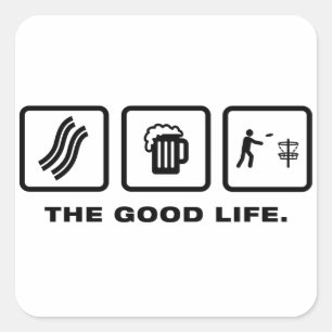 Sticker Carré Disk Golf