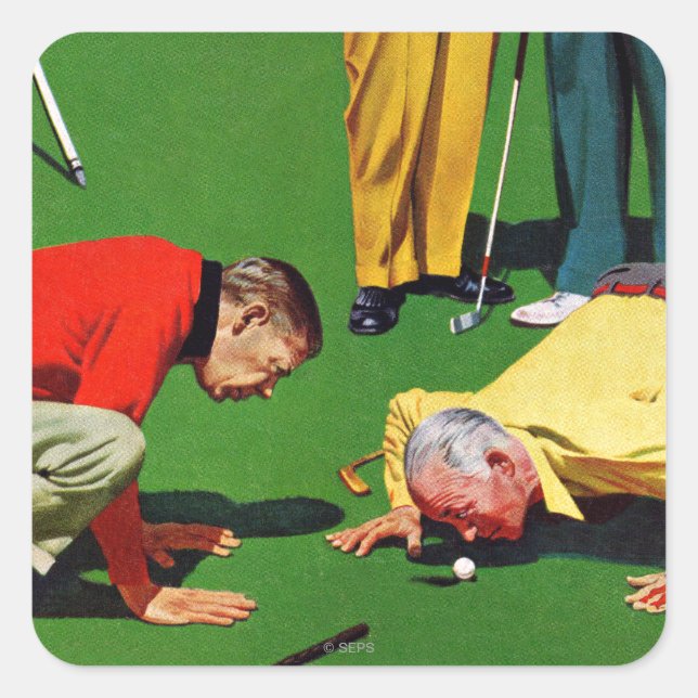 Sticker Carré Dix-huitième trou (Devant)