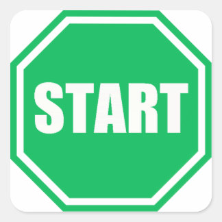 Sticker Carré do-it-yourself St Patrick's Day Green party START