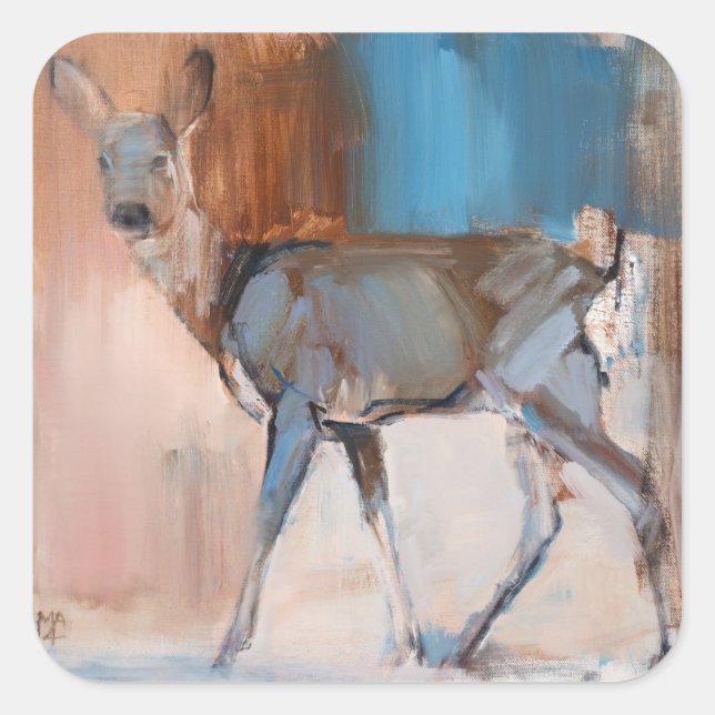 Sticker Carré Doe a Deer 2014 (Devant)