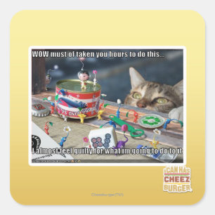 Sticker Carré Doit prendre des heures