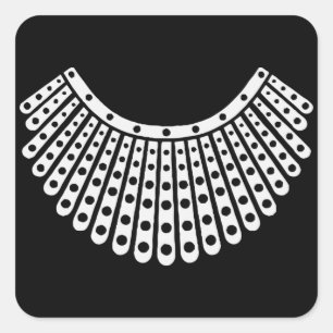 Sticker Carré Don d'avocat, collet de dissidence RBG Ruth Bader