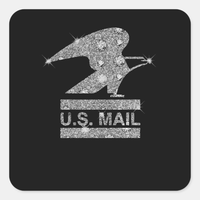 Sticker Carré Don de l'aigle amoureux| Dimond Eagle US Mail (Devant)