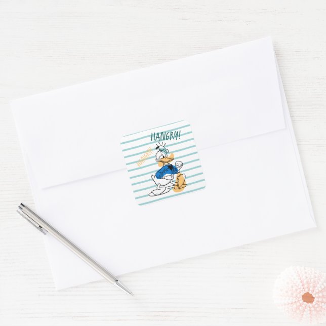 Sticker Carré Donald Duck | Hangry Hangry (Enveloppe)