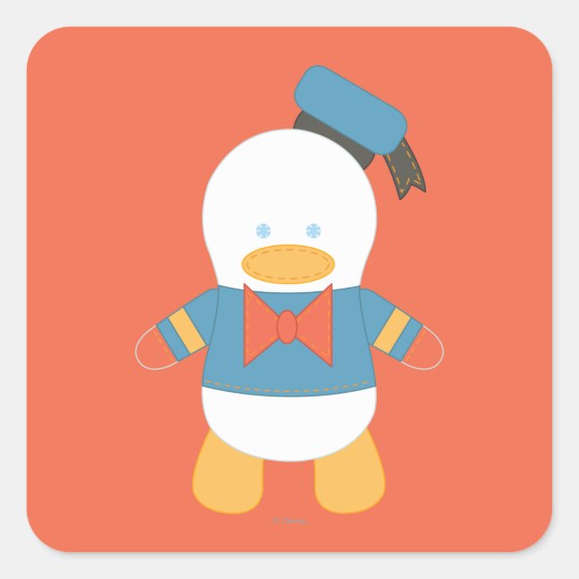Sticker Carré Donald Duck | Pook-a-Looz (Devant)