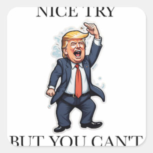 Sticker Carré Donald Trump