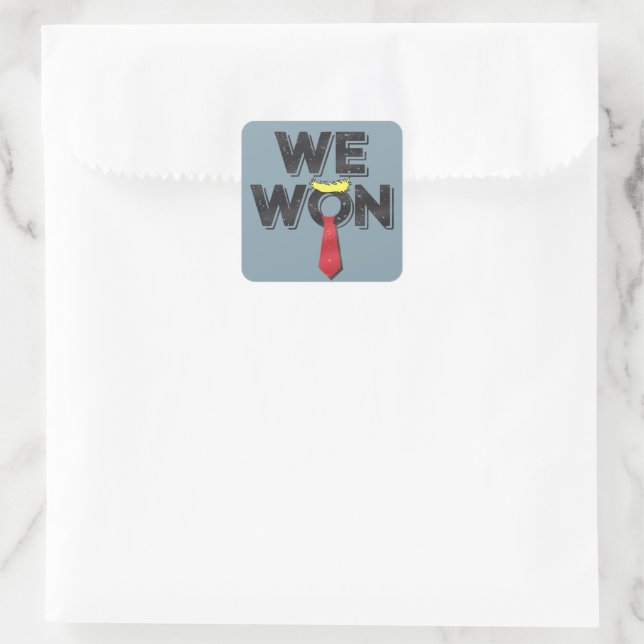 Sticker Carré Donald Trump 2024 (Sac)