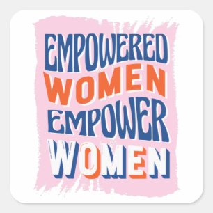 Sticker Carré Donner aux femmes les moyens d'agir