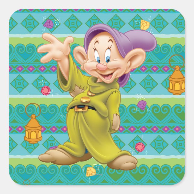 Sticker Carré Dopey de Snow White (Devant)