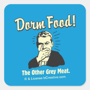 Sticker Carré Dorm Food : Autres viandes grises