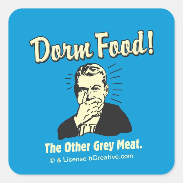 Sticker Carré Dorm Food : Autres viandes grises (Devant)