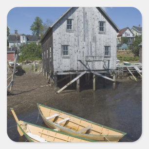 Sticker Carré Dory builder, Lunenburg, Nouvelle-Écosse, Canada