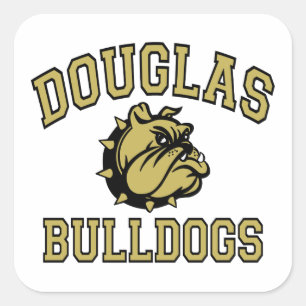 Sticker Carré Douglas Bulldogs
