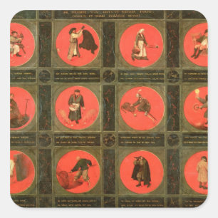 Sticker Carré Douze proverbes, c.1558-60