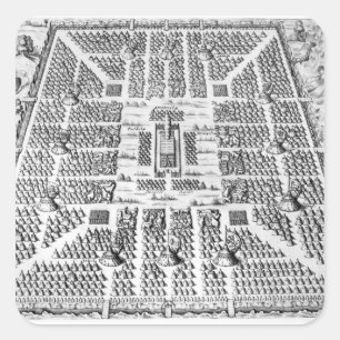 Sticker Carré Douze tribus de l'Israël