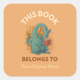 Sticker Carré Dragon Cette propriété appartient aux Boîtes