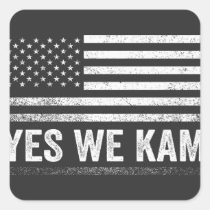 Sticker Carré Drapeau américain We Kam 2024