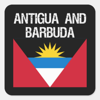 Sticker Carré Drapeau ANTIGUA ET BARBUDA