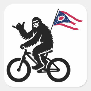 Sticker Carré Drapeau Bigfoot Cycling Ohio