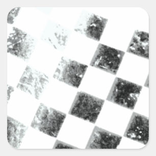 Sticker Carré Drapeau Checkered