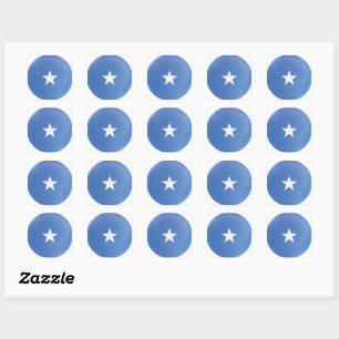Sticker Carré Drapeau de l'icône ronde de Somalie
