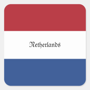 Sticker Carré Drapeau de Pays-Bas