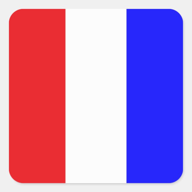 Sticker Carré Drapeau de signaux de code "T" (Tango) (Devant)