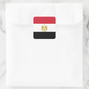 Sticker Carré Drapeau d'Egyptian