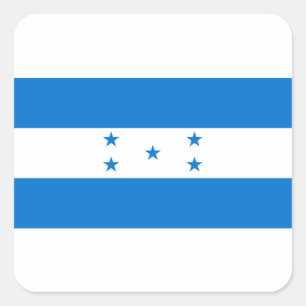Sticker Carré Drapeau du Honduras - Bandera Hondureña de Hondura