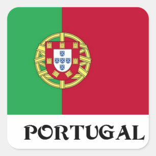 Sticker Carré Drapeau du Portugal