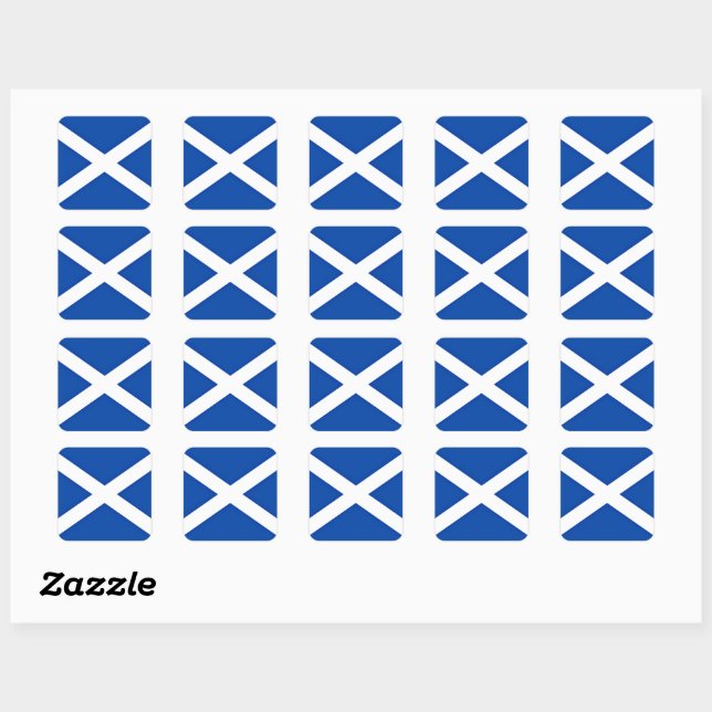 Sticker Carré Drapeau écossais (Feuille)