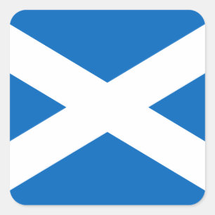 Sticker Carré Drapeau écossais Saltire