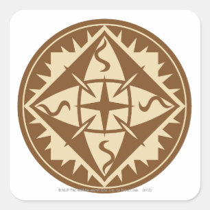 Sticker Carré Drapeau elven