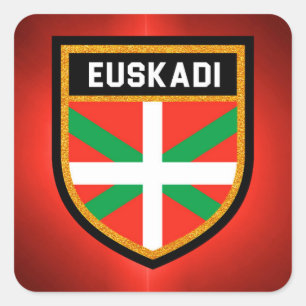 Sticker Carré Drapeau Euskadi