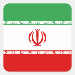 Sticker Carré Drapeau Iran (Iran)