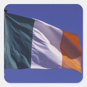 Sticker Carré Drapeau irlandais