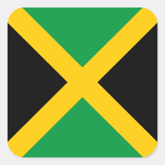 Sticker Carré Drapeau Jamaïque