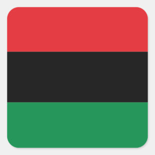 Sticker Carré Drapeau panafricain UNIA Kwanzaa