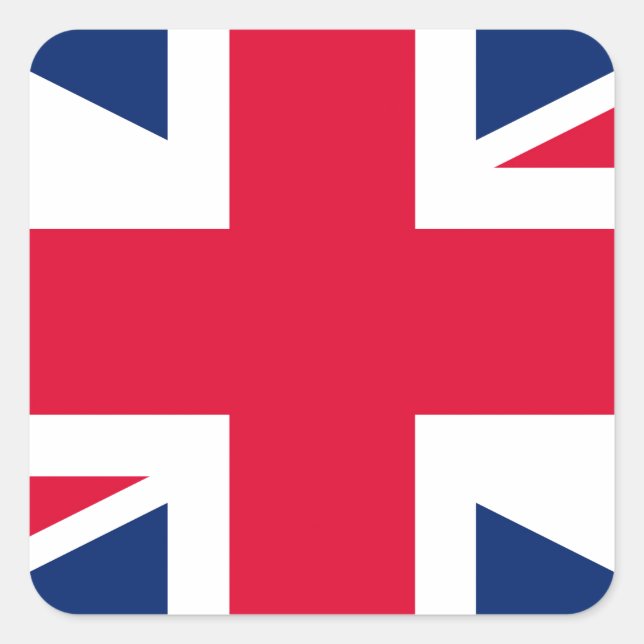 Sticker Carré Drapeau Union Jack - UK (Devant)