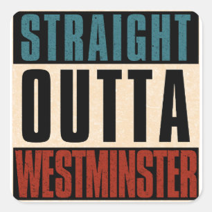 Sticker Carré Droit devant Westminster Colorado CO