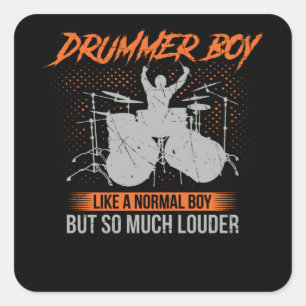 Sticker Carré Drummer Boy  Drummer Gift Drummer