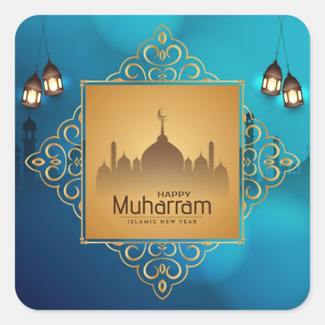 Sticker Carré du Nouvel An Muharram (Devant)