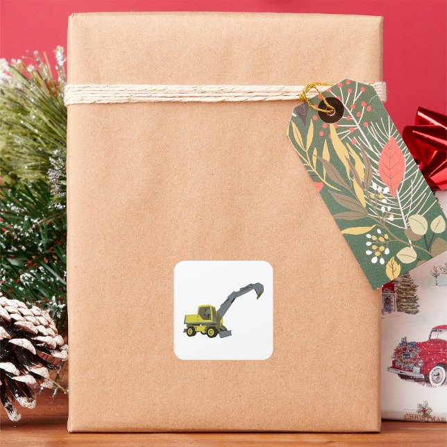 Sticker Carré du véhicule de construction (Créateur téléchargé)