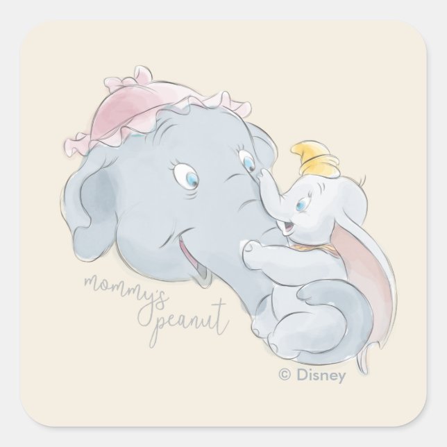 Sticker Carré Dumbo | L'arachide de maman (Devant)
